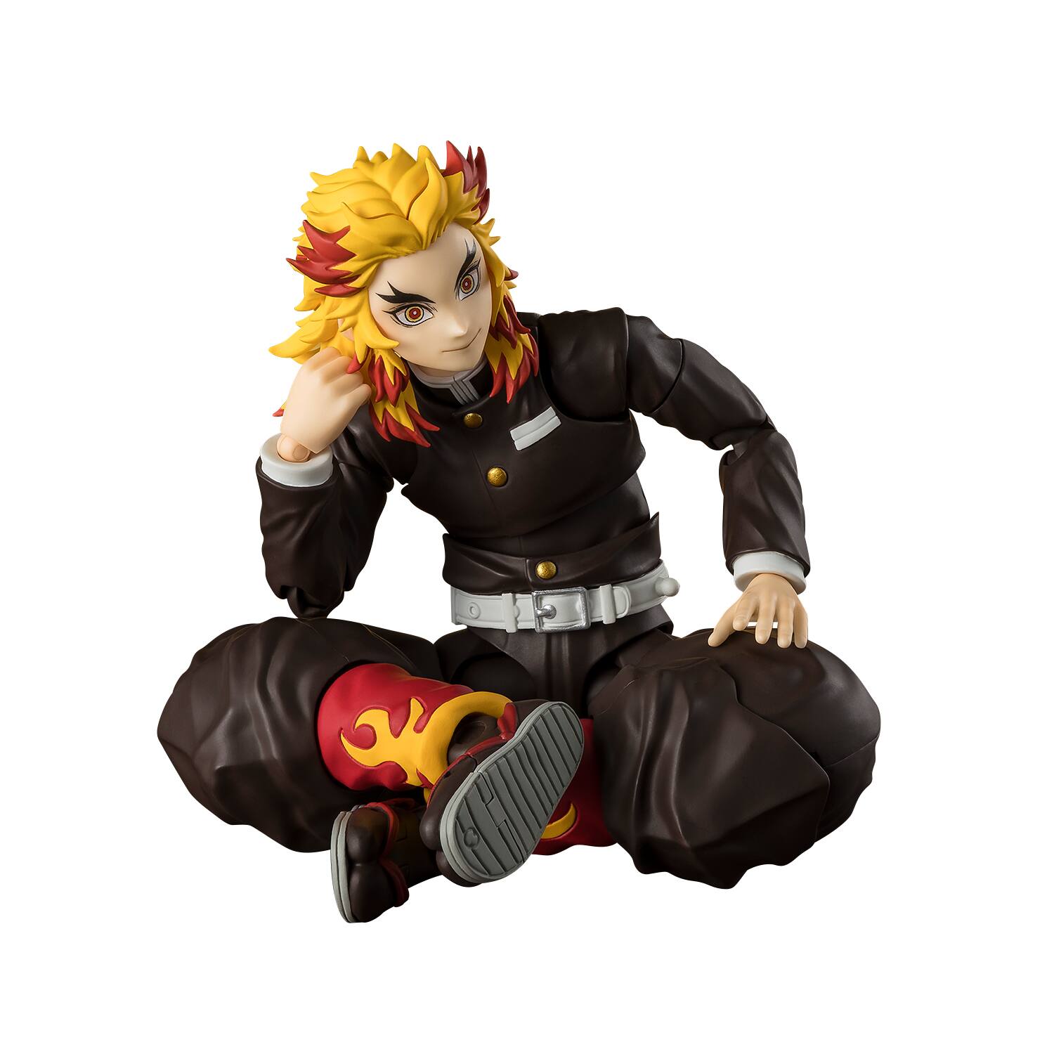 Alt View 1. Bandai - Kyojuro Rengoku - Demon Slayer - Tamashii Nations S.H.Figuarts 7.1" Figure.