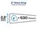 2" Slant Ring
Holds up to 530 sheets.
2.8" Spine Width
2" = 530 Sheets