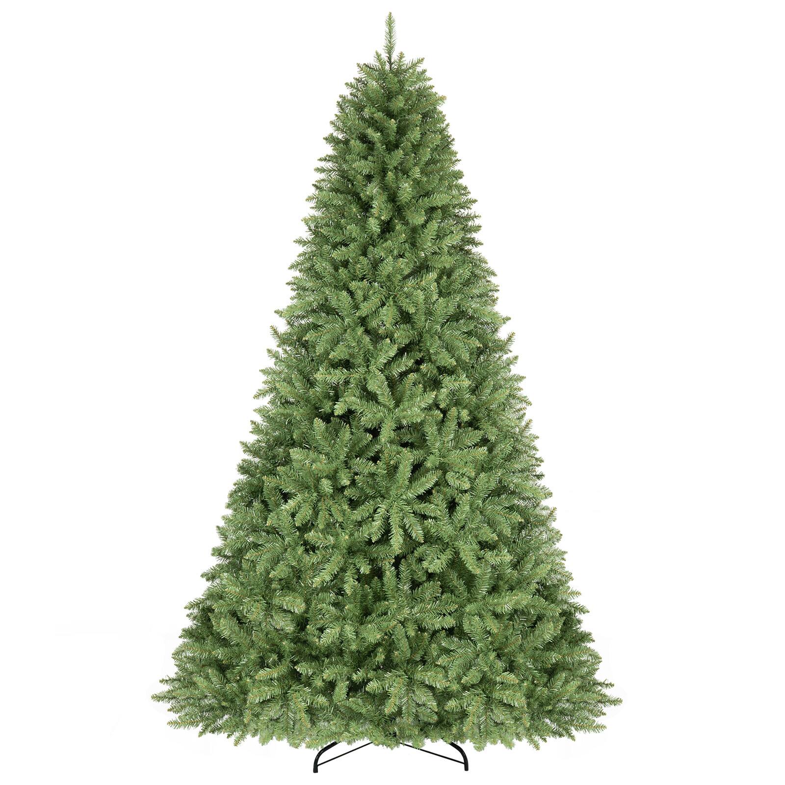 Alt View 1. Costway - Costway 7.5 FT Artificial Christmas Tree with 2514 Full Branch Tips & Folding Metal Stand - Green.