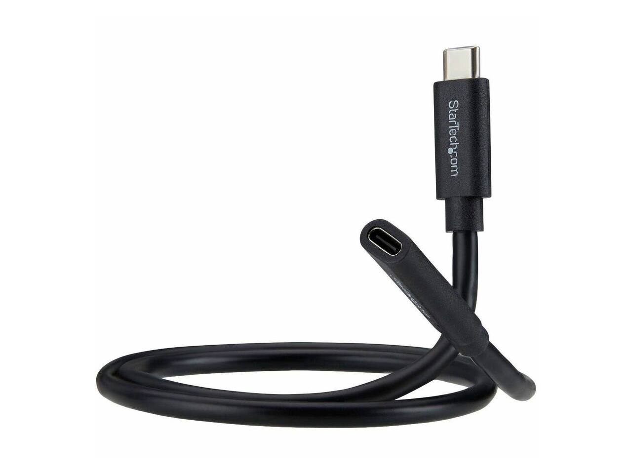 Alt View 2. Startech - StarTech 2ft USB4 40Gbps 240W 8K 60Hz/4K 240Hz USB-C Male to Female Extender - TB4 Compatible - USB440GCMCF2F.