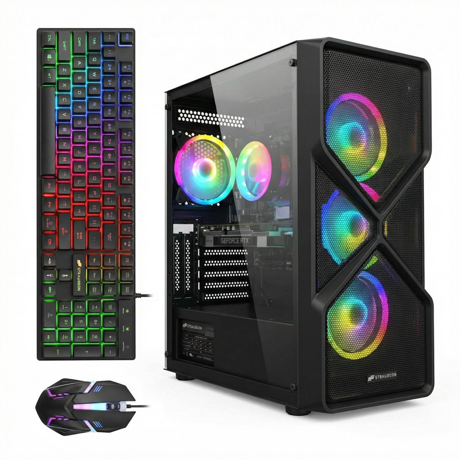 STGAubron - Gaming PC Computer Desktop, Intel Core i5-9400F up to 4.1Ghz, GeForce RTX 2060 6G, 16GB DDR4, 1TB SSD, WIN11H - Black