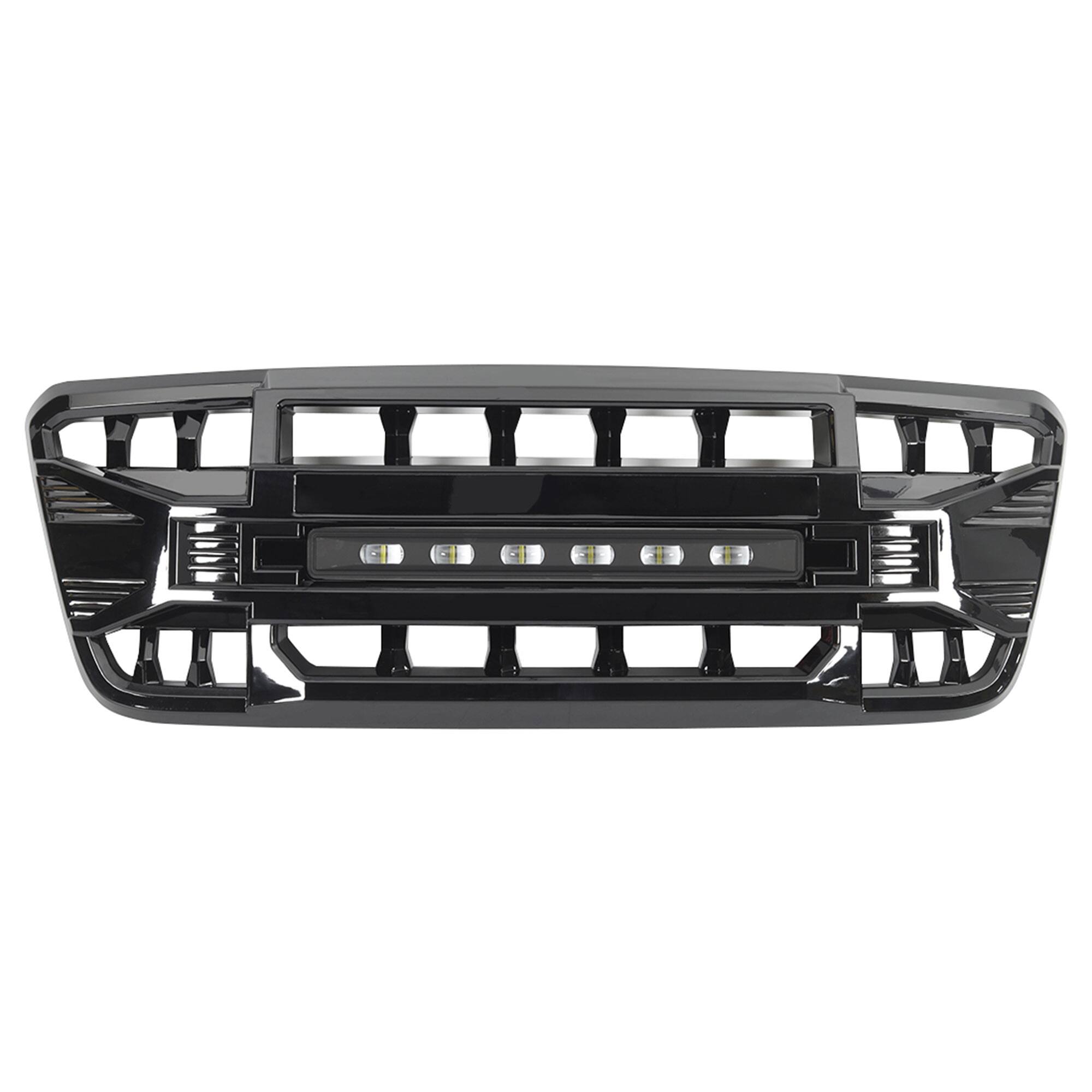 Alt View 5. AMERICAN MODIFIED - AMERICAN MODIFIED Armor Grille Compatible with 2004-08 Ford F150, Glossy Black - Glossy Black.