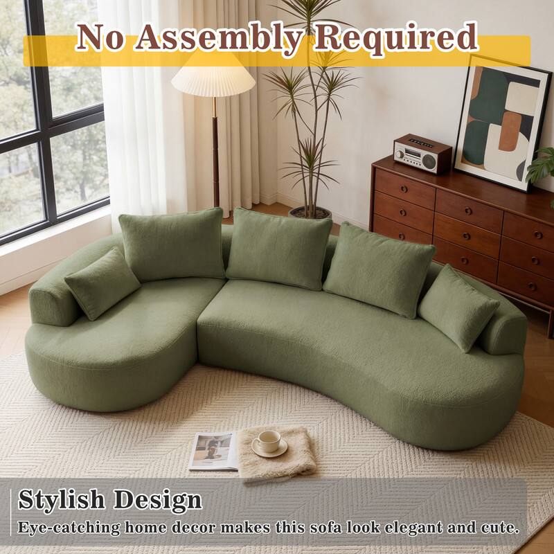 No Assembly Required

Stylish Design

Eye-catching home decor makes this sofa look elegant and cute.