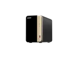 QNAP - TS-264 2-Bay NAS, Intel 4C/4T 2.9GHz, 8GB DDR4, 2x 2.5GbE, 2x M.2 PCIe, 1x PCIe x2 Slot - Black