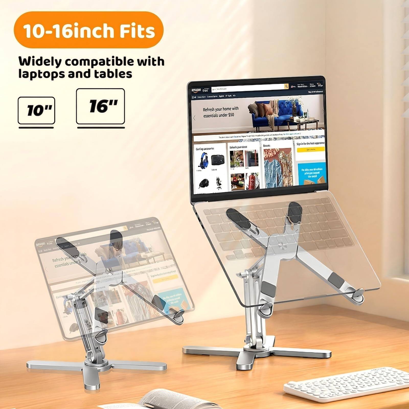 10-16inch Fits  
Widely compatible with laptops and tables  
10" 16"  

Refresh your home with essentials under $50