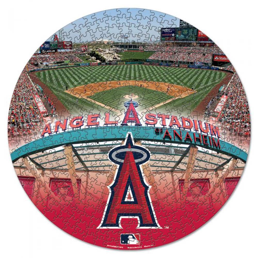 Photos - Jigsaw Puzzle / Mosaic Round WinCraft - Los Angeles Angels  500-Piece Puzzle - Multicolor 3863642 