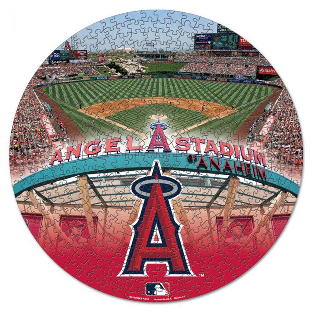 WinCraft - Los Angeles Angels Round 500-Piece Puzzle - Multicolor