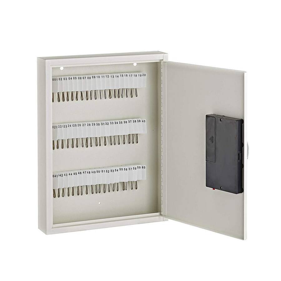 AdirOffice Steel Digital Key Cabinet, 60 Key Capacity with Programmable ...