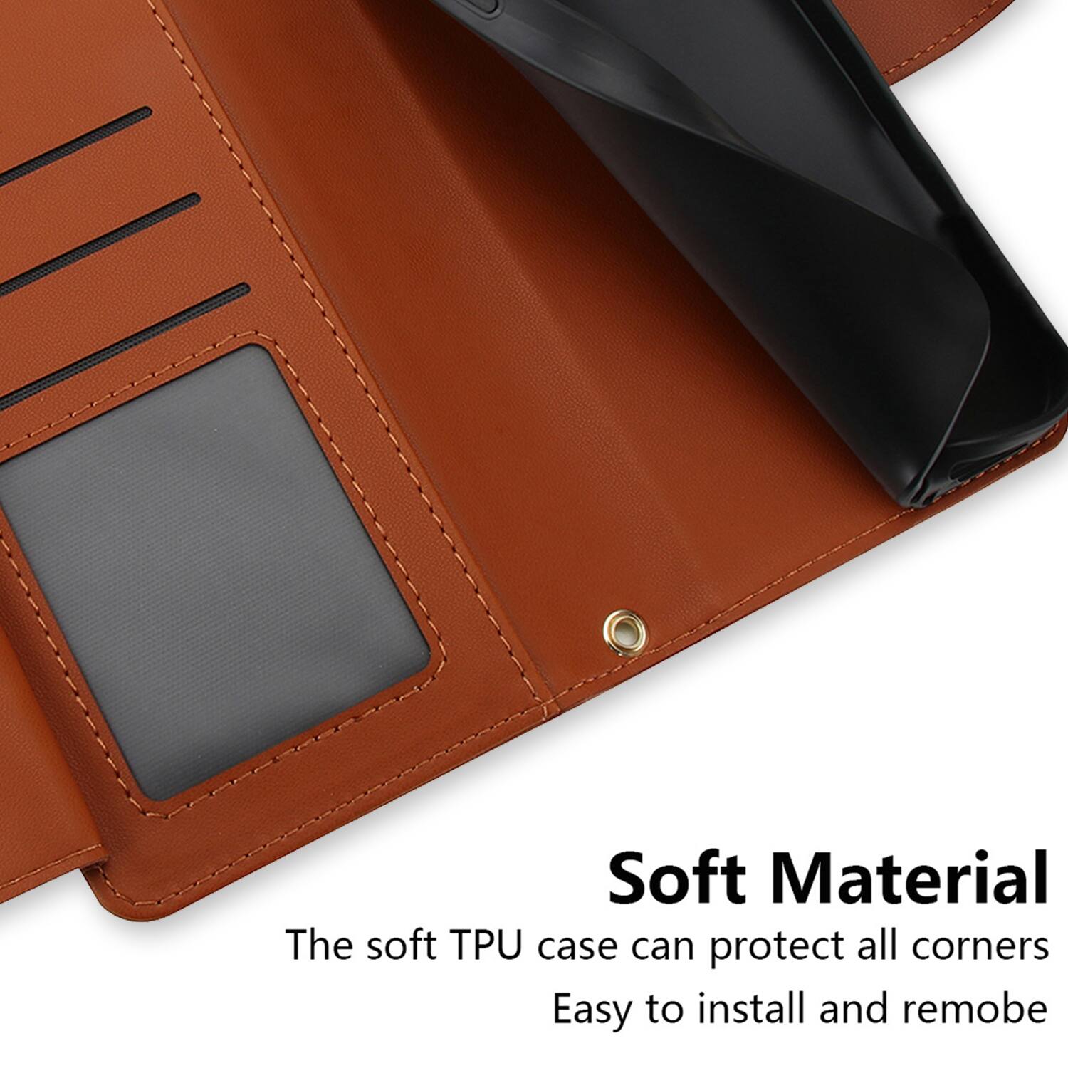 Soft Material  
The soft TPU case can protect all corners  
Easy to install and remove