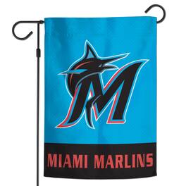 WinCraft - Miami Marlins 12" x 18" Applique Garden Flag - Multicolor
