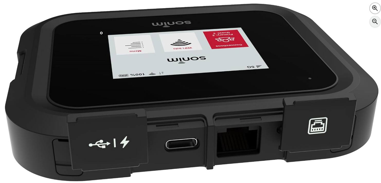 sonim  
2 Guest: 2 Primary:  
Menu  
Connections Info WiFi sonim 5G  
..... 100%  
N  
I