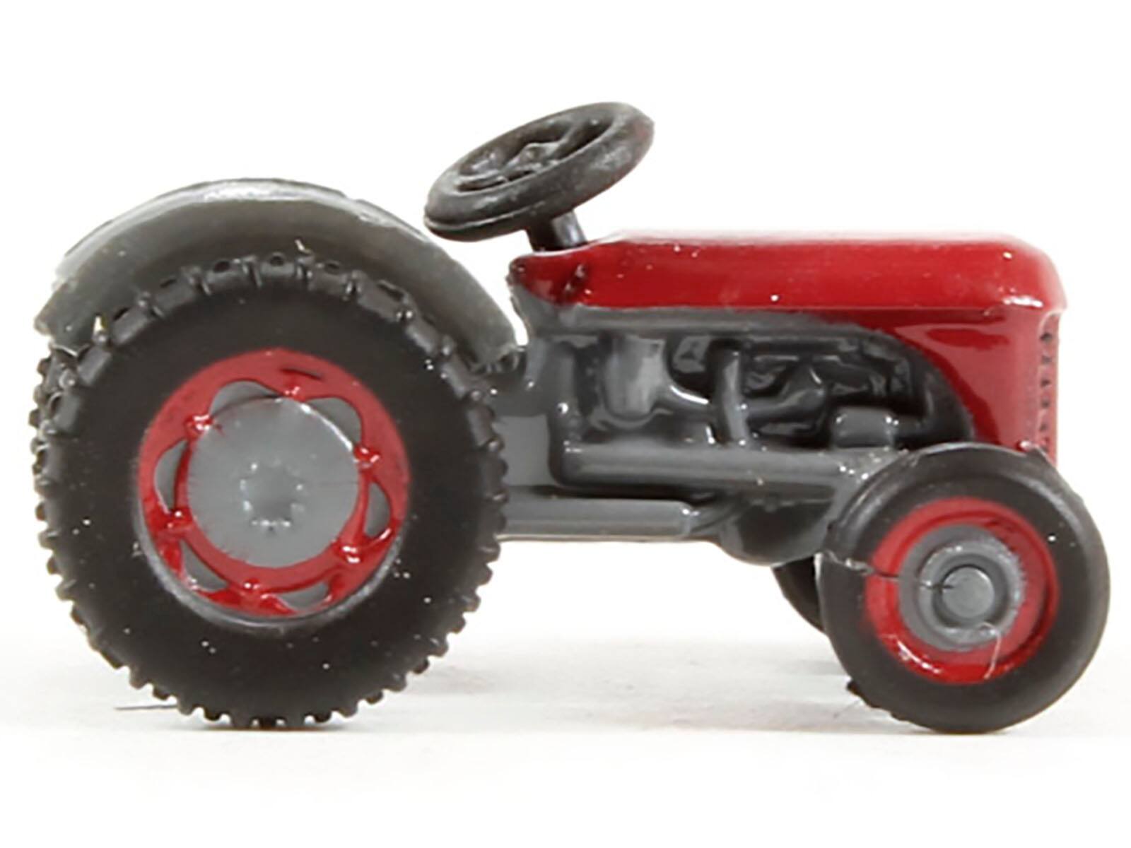 Alt View 1. Oxford Diecast - Ferguson Tractor Red and Gray 1/148 (N) Scale Diecast Model car by Oxford Diecast.