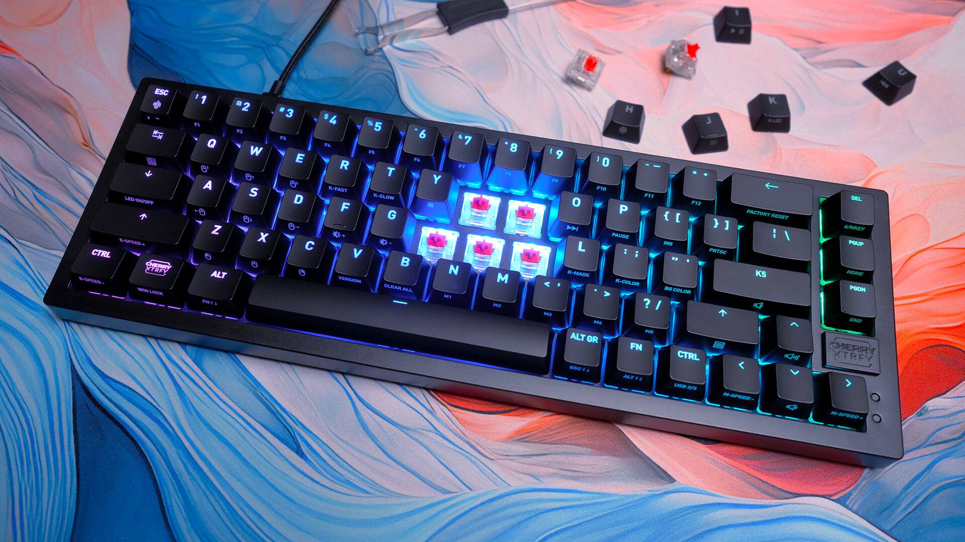 CHERRY Mechanical Gaming Keyboard BK Black CX-K5V2-RGB-CPT-BLACK-R