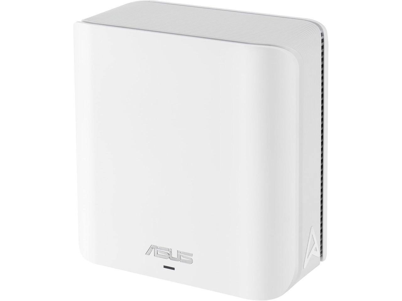 Front. ASUS - ASUS ZenWiFi BD5 Dual-Band WiFi 7 Mesh, 5000 Mbps Router - White.