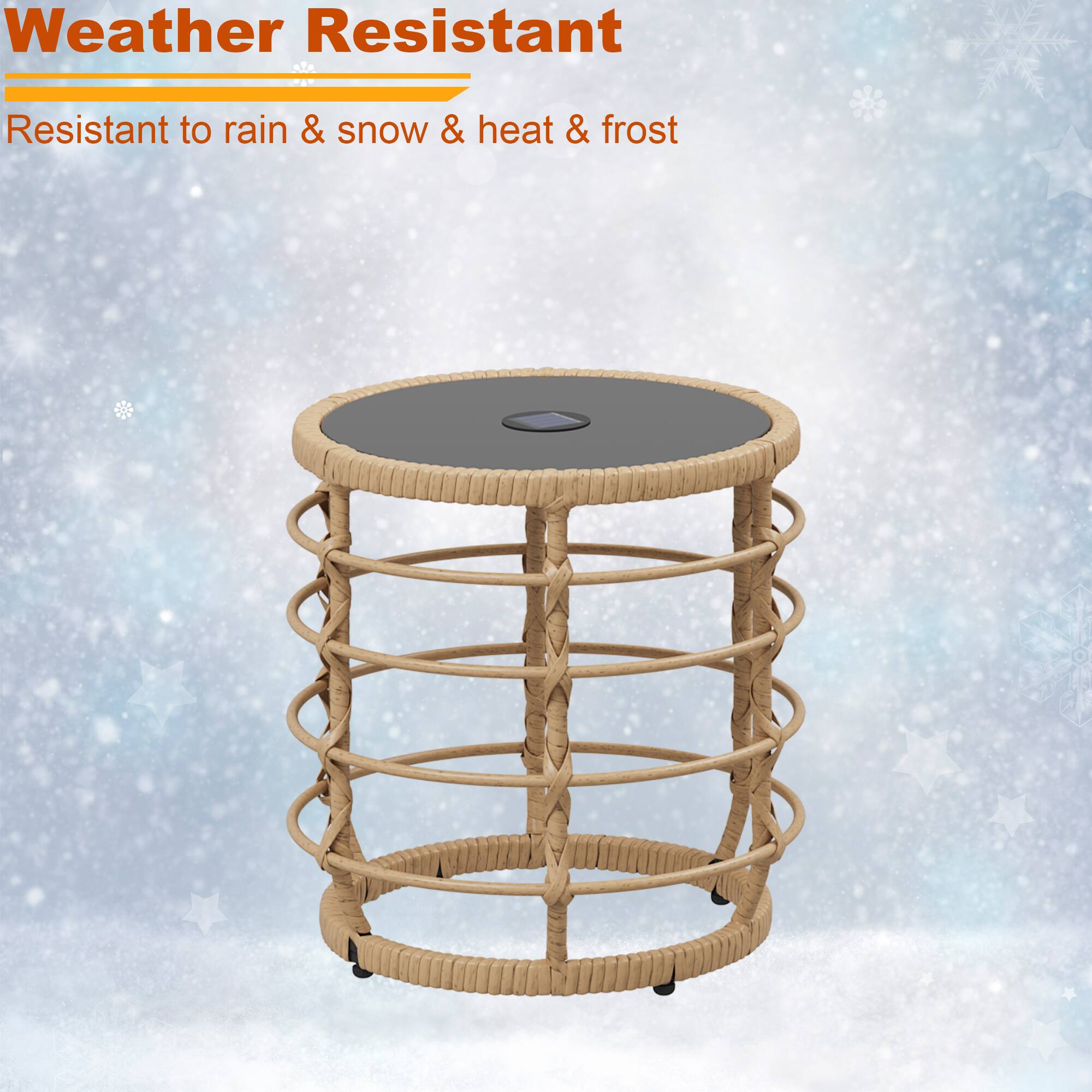 Weather Resistant  
Resistant to rain & snow & heat & frost