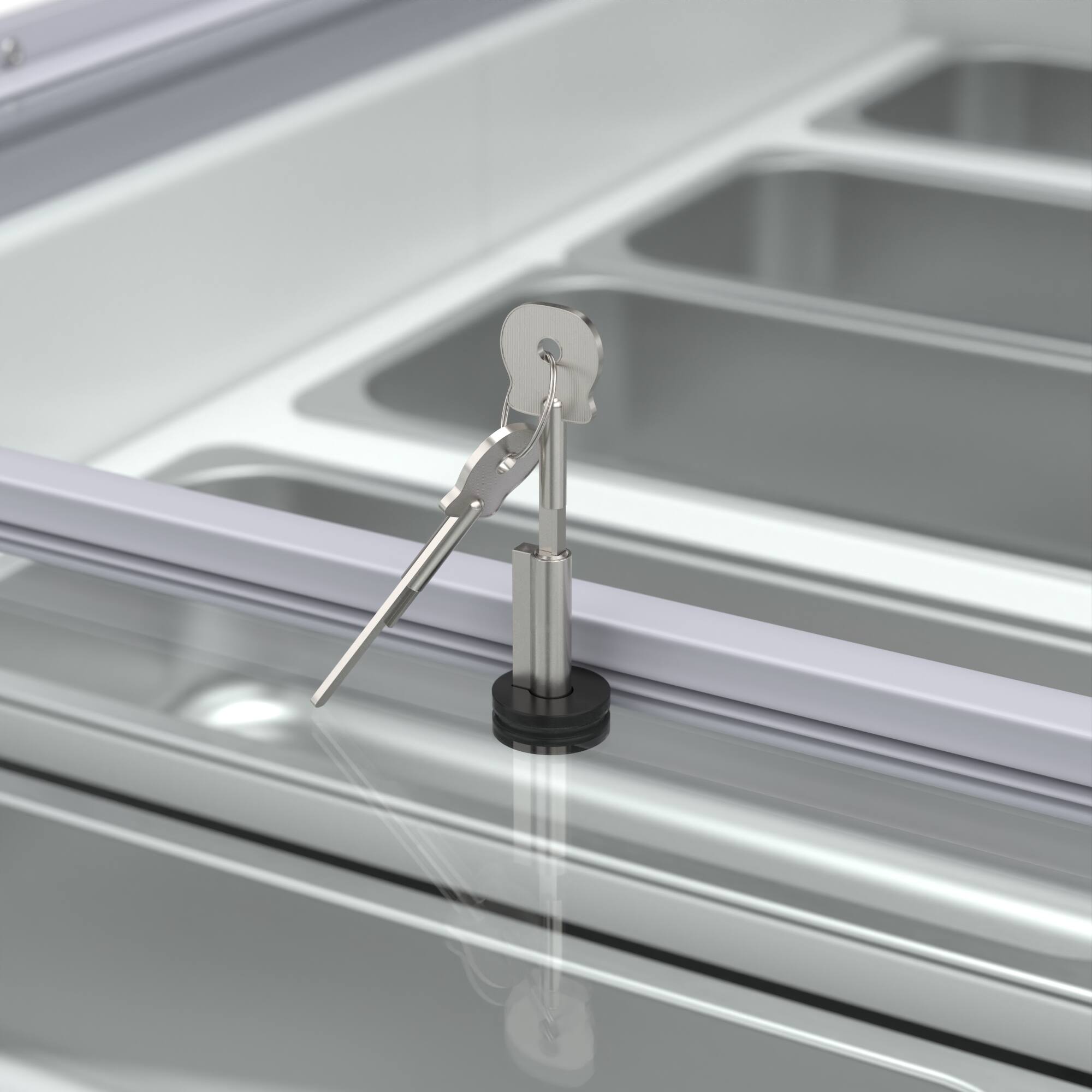 Alt View 6. Koolmore - 70 in. Gelato Dipping Cabinet Display Freezer with Sliding Glass Door and Sneeze Guard, 13 Pans, 20 Cu. Ft. - White.