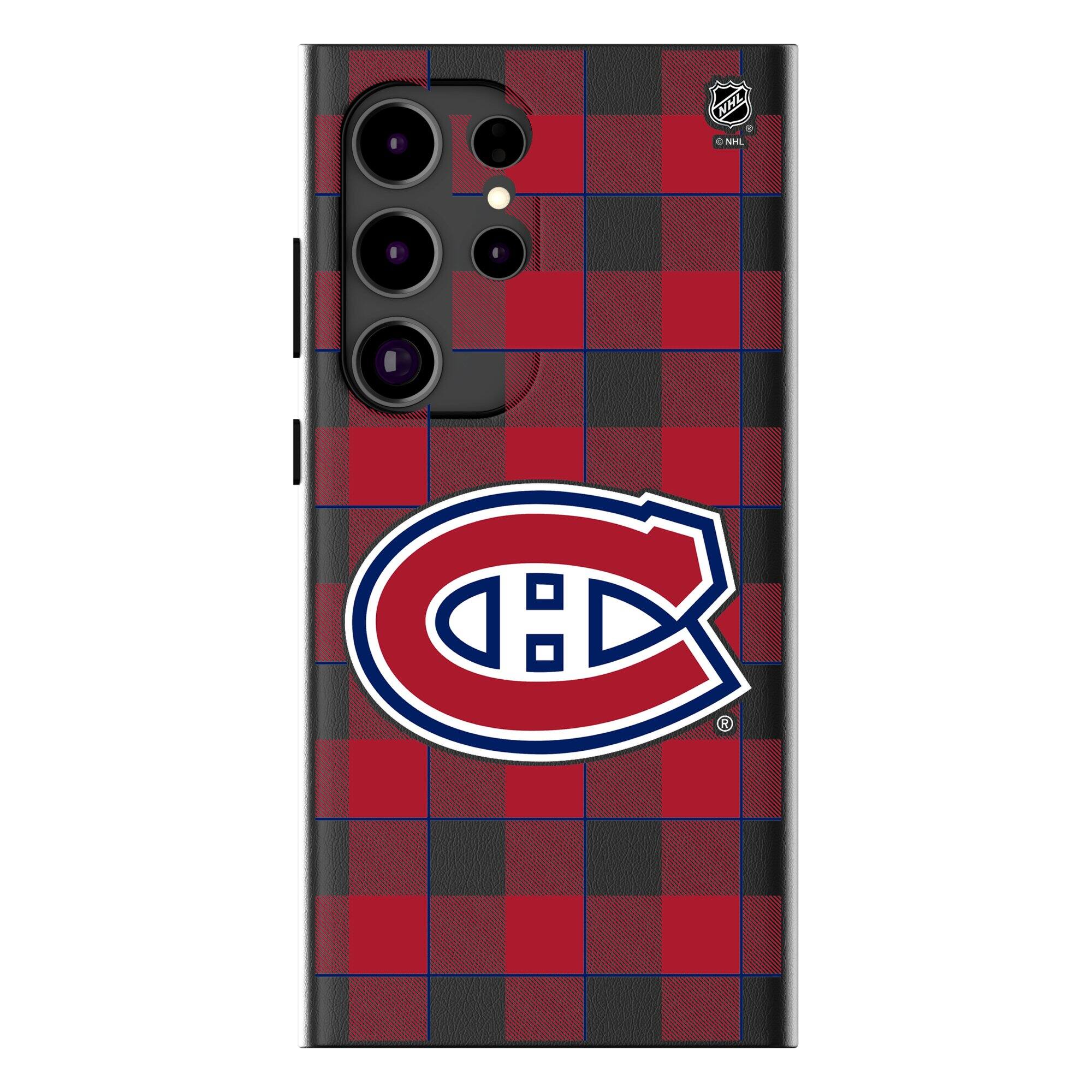Keyscaper - NHL - Montreal Canadiens Plaid Galaxy Magnetic Bump Case - S25 - Black price history on PriceWatchPro