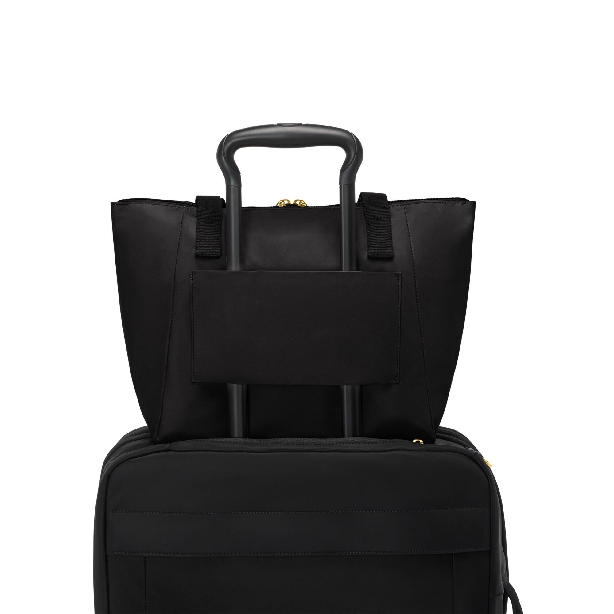 Alt View 1. TUMI - Voyageur Just In Case Small Tote Bag - Black/Gold.