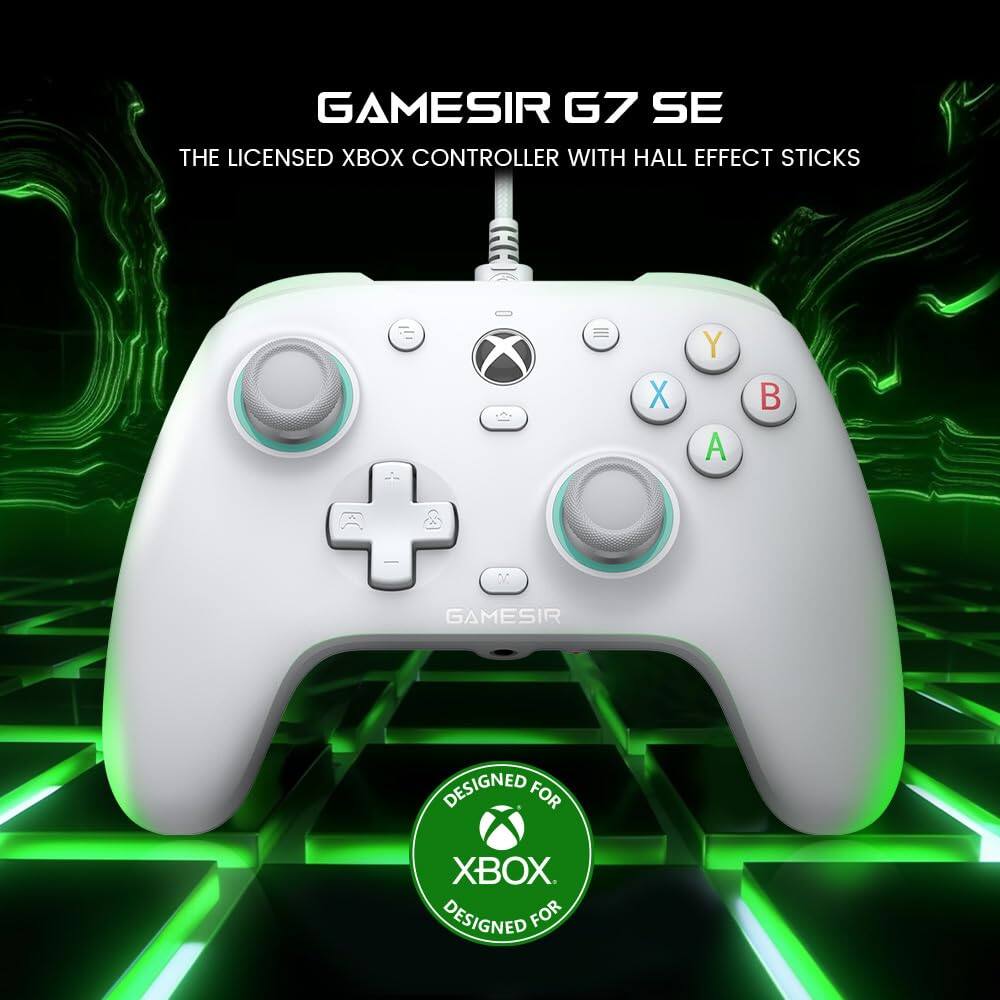 GAMESIR G7 SE  
THE LICENSED XBOX CONTROLLER WITH HALL EFFECT STICKS  
GAMESIR  
DESIGNED FOR XBOX  
DESIGNED FOR XBOX