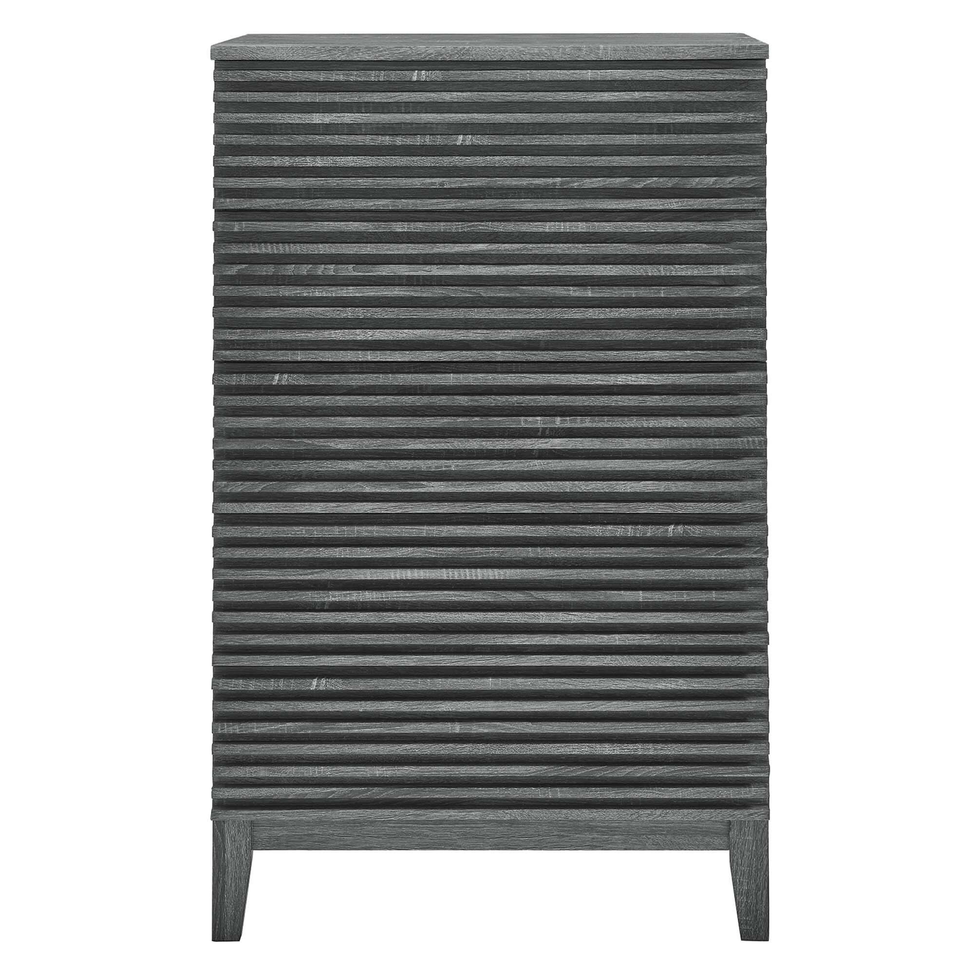 Alt View 2. Modway - Render 5-Drawer Dresser Chest by Modway - Charcoal.
