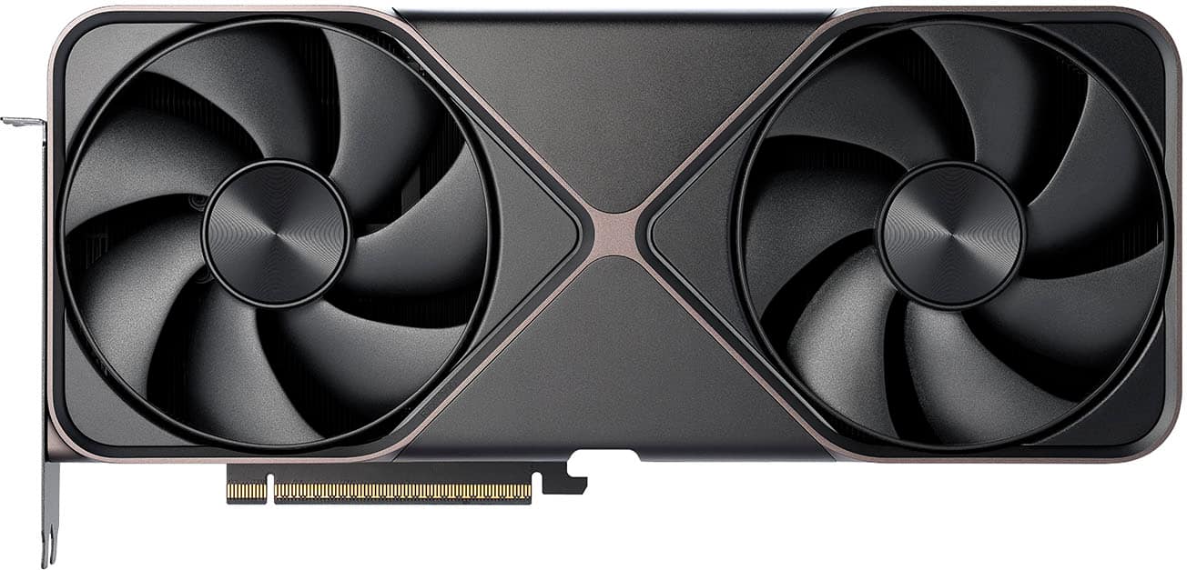 Alt View 13. NVIDIA - GeForce RTX 5090 32GB GDDR7 Founders Edition Graphics Card - Dark Gun Metal.