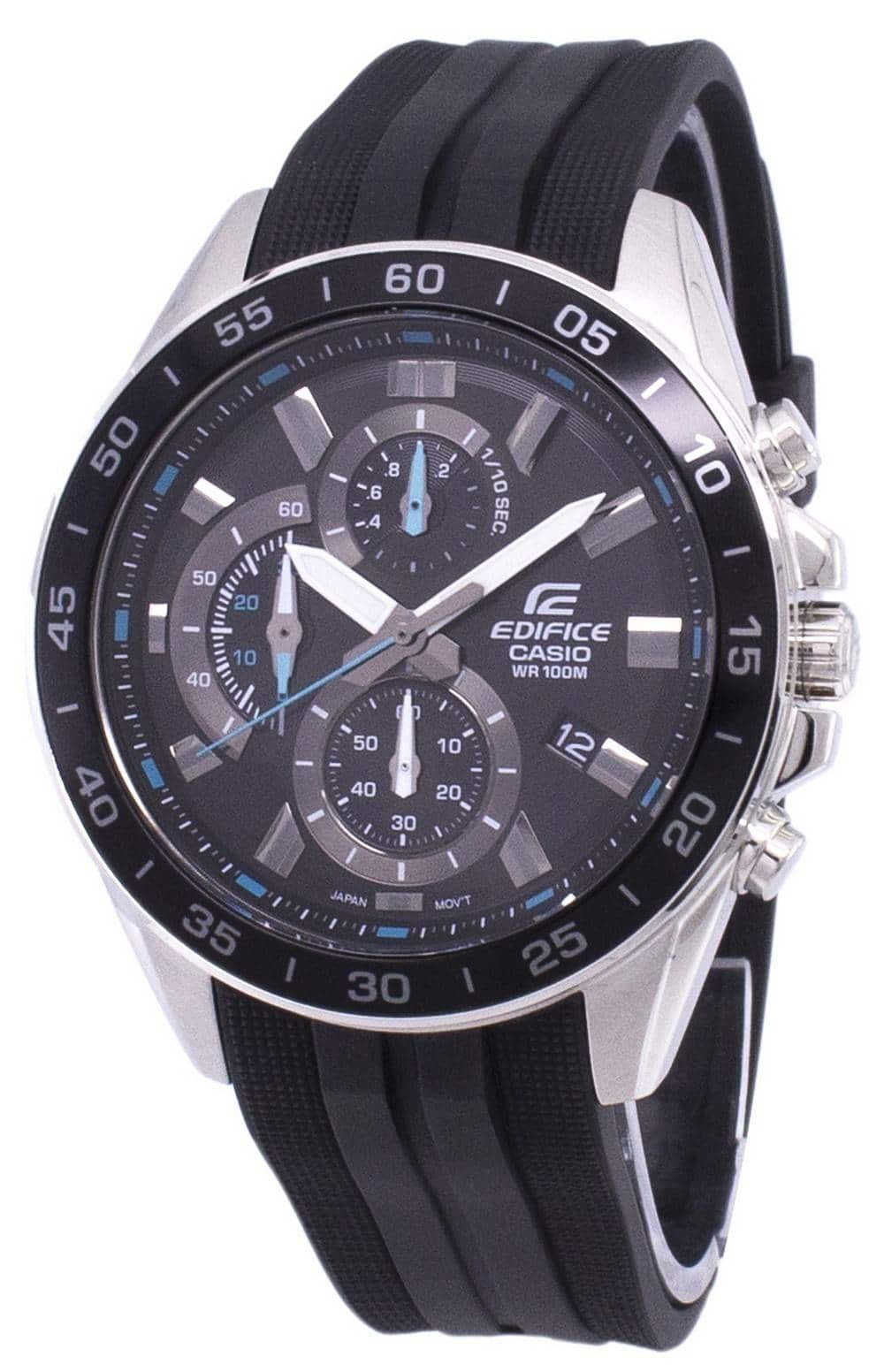 Casio - Edifice Chronograph Stopwatch Quartz EFV-550P-1AV Mens Watch 100M - Black