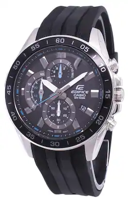 Casio - Edifice Chronograph Stopwatch Quartz EFV-550P-1AV Mens Watch 100M - Black
