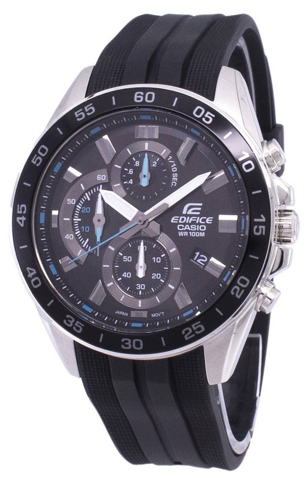 Casio - Edifice Chronograph Stopwatch Quartz EFV-550P-1AV Mens Watch 100M - Black