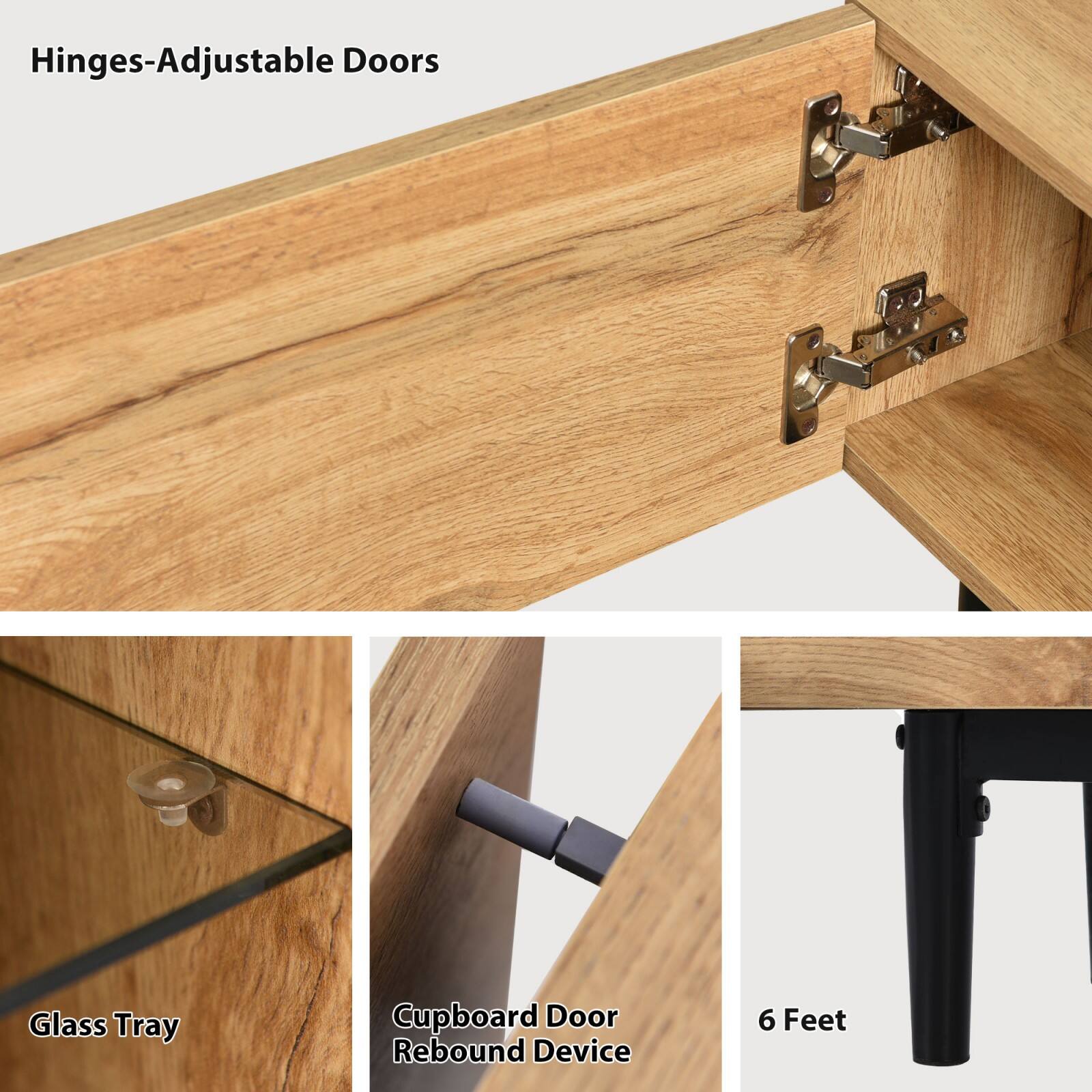 Hinges-Adjustable Doors

Glass Tray

Cupboard Door Rebound Device

6 Feet