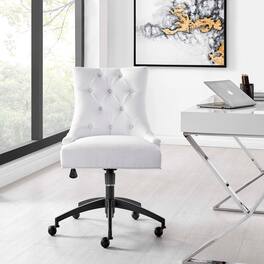 Regent Tufted Fabric Office Chair by Modway - Black White