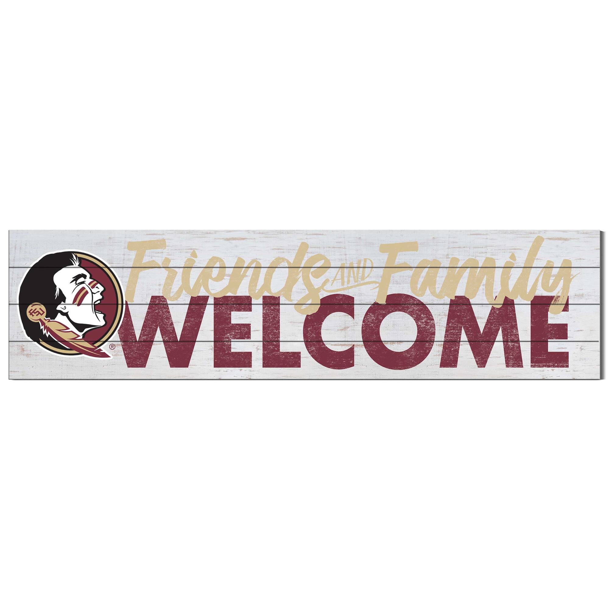 Florida State Seminoles 10'' x 40'' Friends & Family Welcome Sign