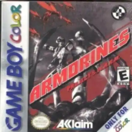 GAME BOY COLOR
ARMORINES
PROJECT WARRIOR
AKKlaim
ONLY FOR GAME BOY COLOR
E (ESRB) - E (Everyone)