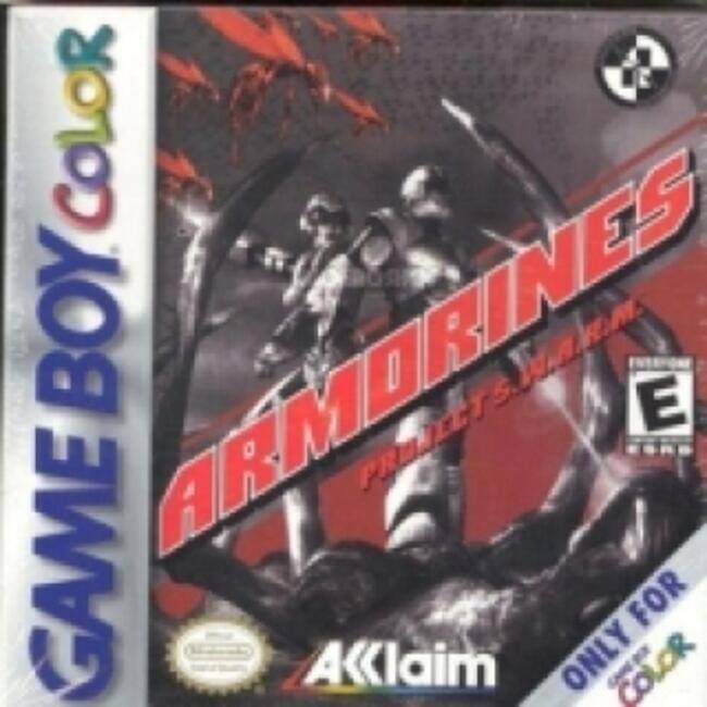 GAME BOY COLOR  
ARMORINES  
PROJECT WARRIOR  
AKKlaim  
ONLY FOR GAME BOY COLOR  
E (ESRB) - E (Everyone)