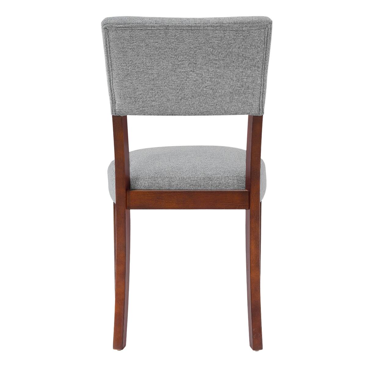 Alt View 4. Loheer - Loheer 4 Piece Dining Set, Faux Marble Tabletop, Gray Dining Room Set with Bench and Two Chairs - Gray.