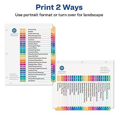 Print 2 Ways  
Use portrait format or turn over for landscape

**ORVANA FIRELESS**

- Accounting
- Budget
- Career Planning
- Data Management
- Employee Services
- Facilities
- Gainesville Plant
- Hartford Plant
- Indianapolis Plant
- Kansas City Plant
- Lewiston Plant
- Memphis Distribution Center
- Nashville Plant
- Ontario Distribution Center
- Portland Sales Office
- Quebec Distribution Center
- Raleigh Sales Office
- Sales Personnel List
- Trucking/Freight Contracts
- Underwriting
- Value Stream Mapping
- Warehouse Personnel List
- X-trg Forms
- Yearly Planning Process
- Zip Codes

**ORVANA FIRELESS**

- Accounting
- Budget
- Career Planning
- Data Management
- Employee Services
- Facilities
- Gainesville Plant
- Hartford Plant
- Indianapolis Plant
- Kansas City Plant
- Lewiston Plant
- Memphis Distribution Center
- Nashville Plant
- Ontario Distribution Center
- Portland Sales Office
- Quebec Distribution Center
- Raleigh Sales Office
- Sales Personnel List
- Trucking/Freight Contracts
- Underwriting
- Value Stream Mapping
- Warehouse Personnel List
- X-trg Forms
- Yearly Planning Process
