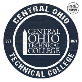 Jardine - Central Ohio Technical College 20'' x 20'' Indoor/Outdoor Circle Sign - Navy