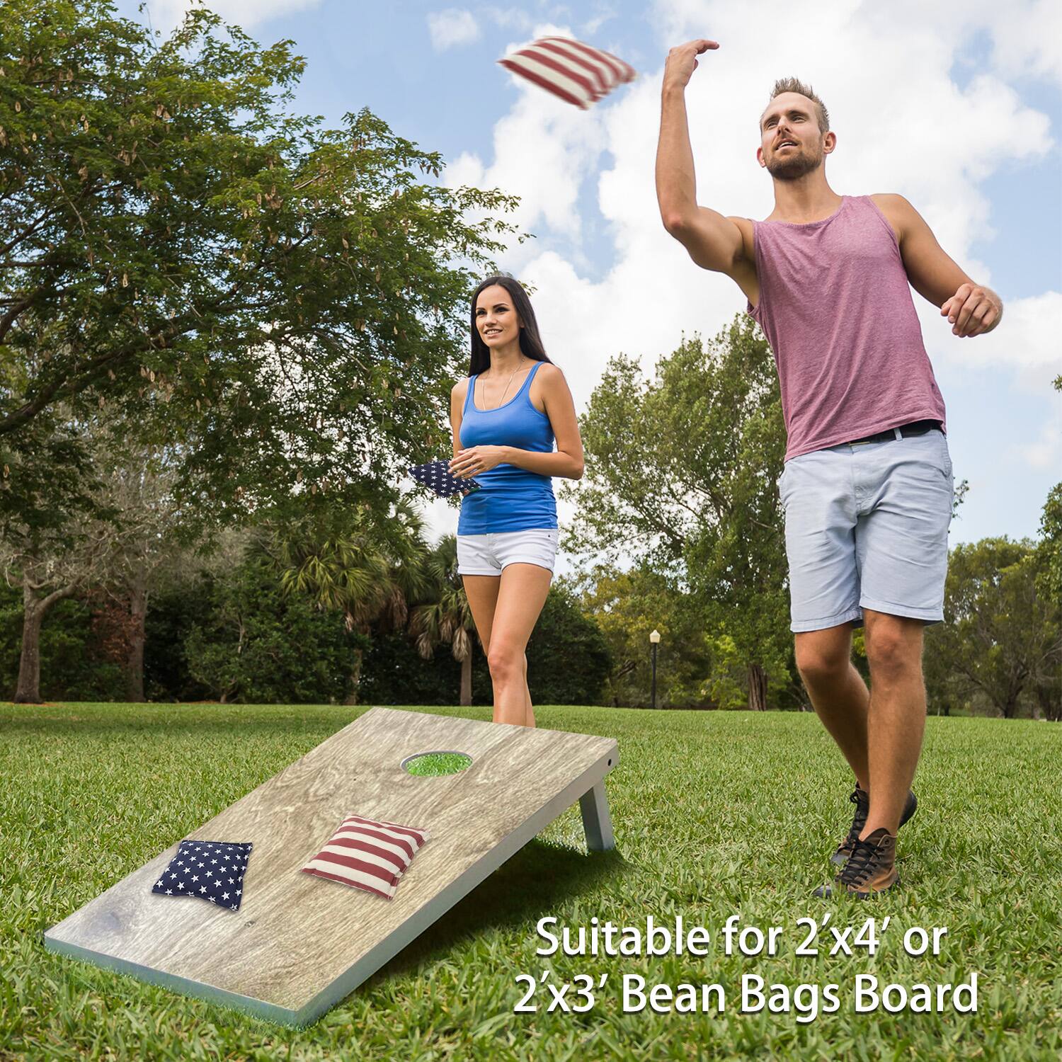 Suitable for 2'x4' or 2'x3' Bean Bags Board