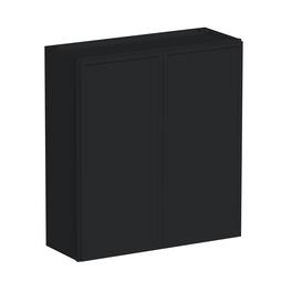 Boyel Living - 33-in W x 36-in H x 12-in D Shaker RTA Kitchen Wall Cabinet with Soft-Close - Black