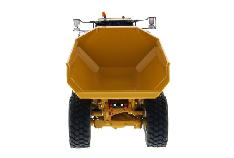Alt View 3. Diecast Masters - CAT Caterpillar 745 Articulated Dump Truck with Removable Operator "High Line" Series 1/50 Model by Diecast Masters.