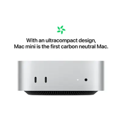 Apple - Mac mini Desktop - M4 chip - Built for Apple Intelligence - 16GB Memory - 256GB SSD - Silver
