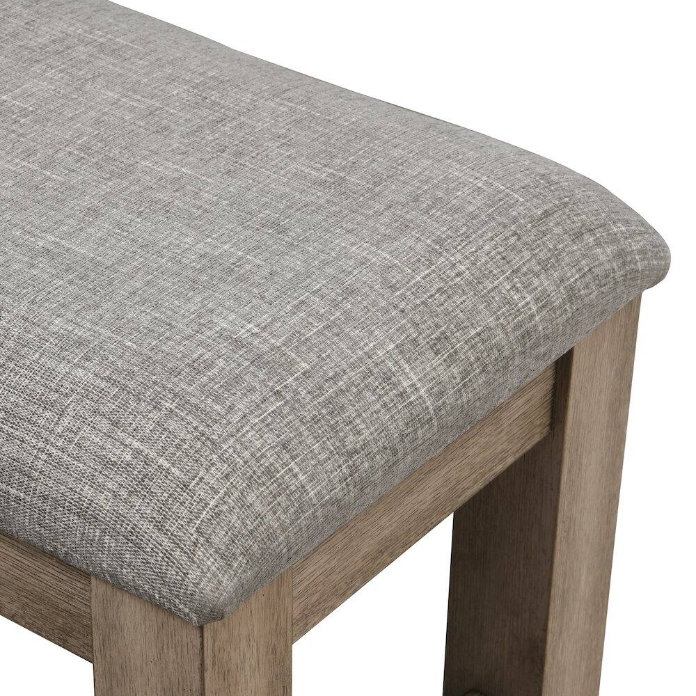 Alt View 1. New Classic Furniture - Harrisburg Wood Dining Bench - Brown.
