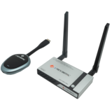 J-Tech Digital - 1080P 60Hz Wireless HDMI Extender with Airplay, Smart View, Screen Mirroring, Miracast (98ft.) - Silver & Black