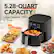 5.28-QUART CAPACITY
Large Capacity, More to Share
2 lbs of fried chicken
2 lbs of potato