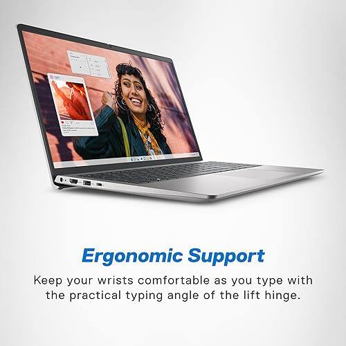 Ergonomic Support  
Keep your wrists comfortable as you type with the practical typing angle of the lift hinge.