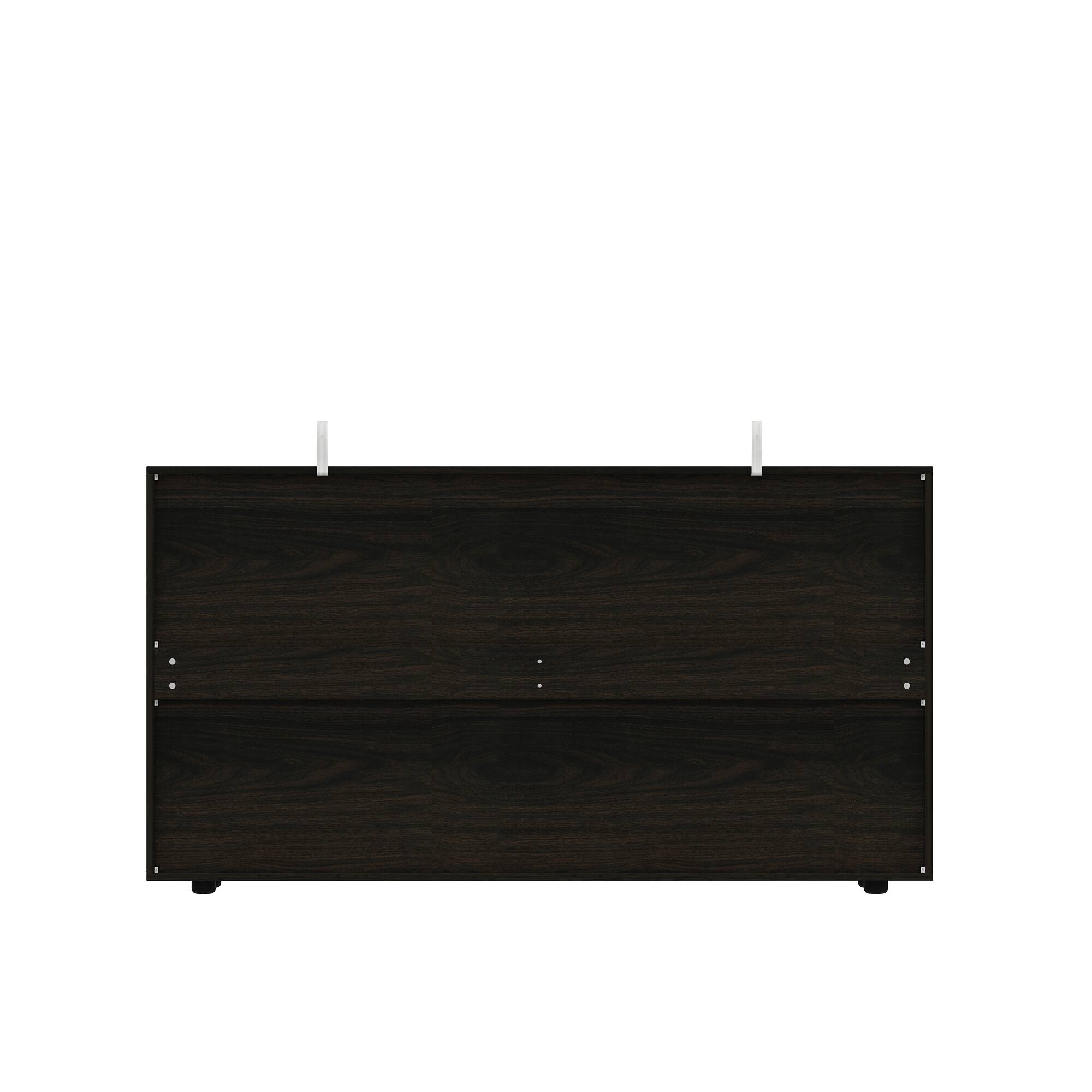 Back. FUFU & GAGA - FUFU&GAGA 6 - Drawer Horizontal Dresser – Brown, Stylish Bedroom & Living Room Organizer - Brown.