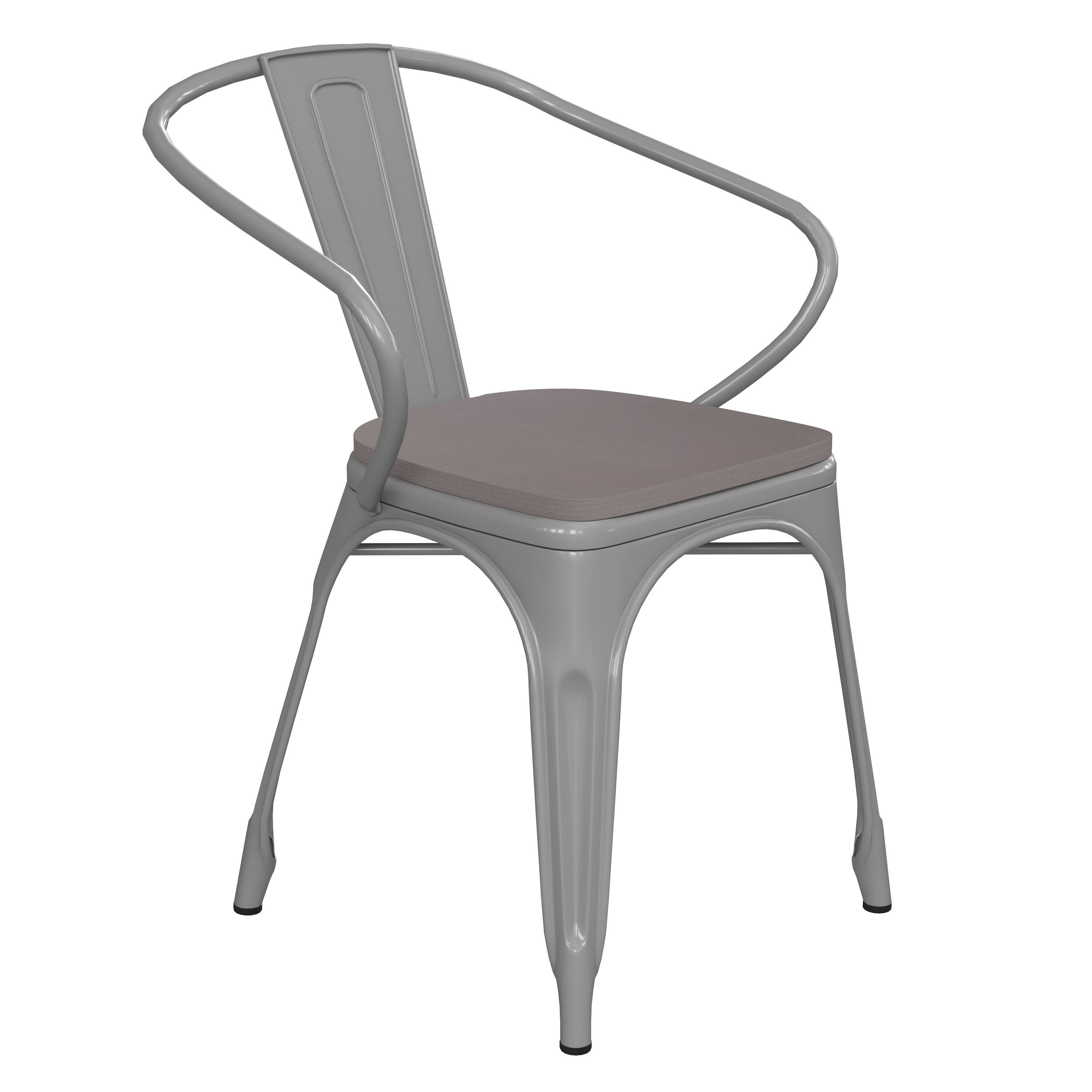 Gray Seat/Silver Frame