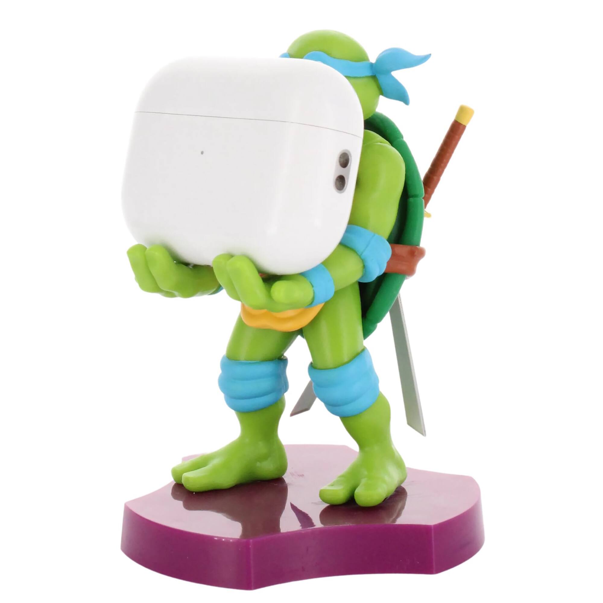 Angle. Cable Guys by Exquisite Gaming - Cable Guys: TMNT - Leonardo Earbud & Phone Holder.
