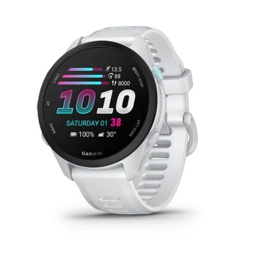Garmin - Forerunner 70 GPS Smartwatch 43 mm Fiber-Reinforced polymer - Whitestone - (2026)