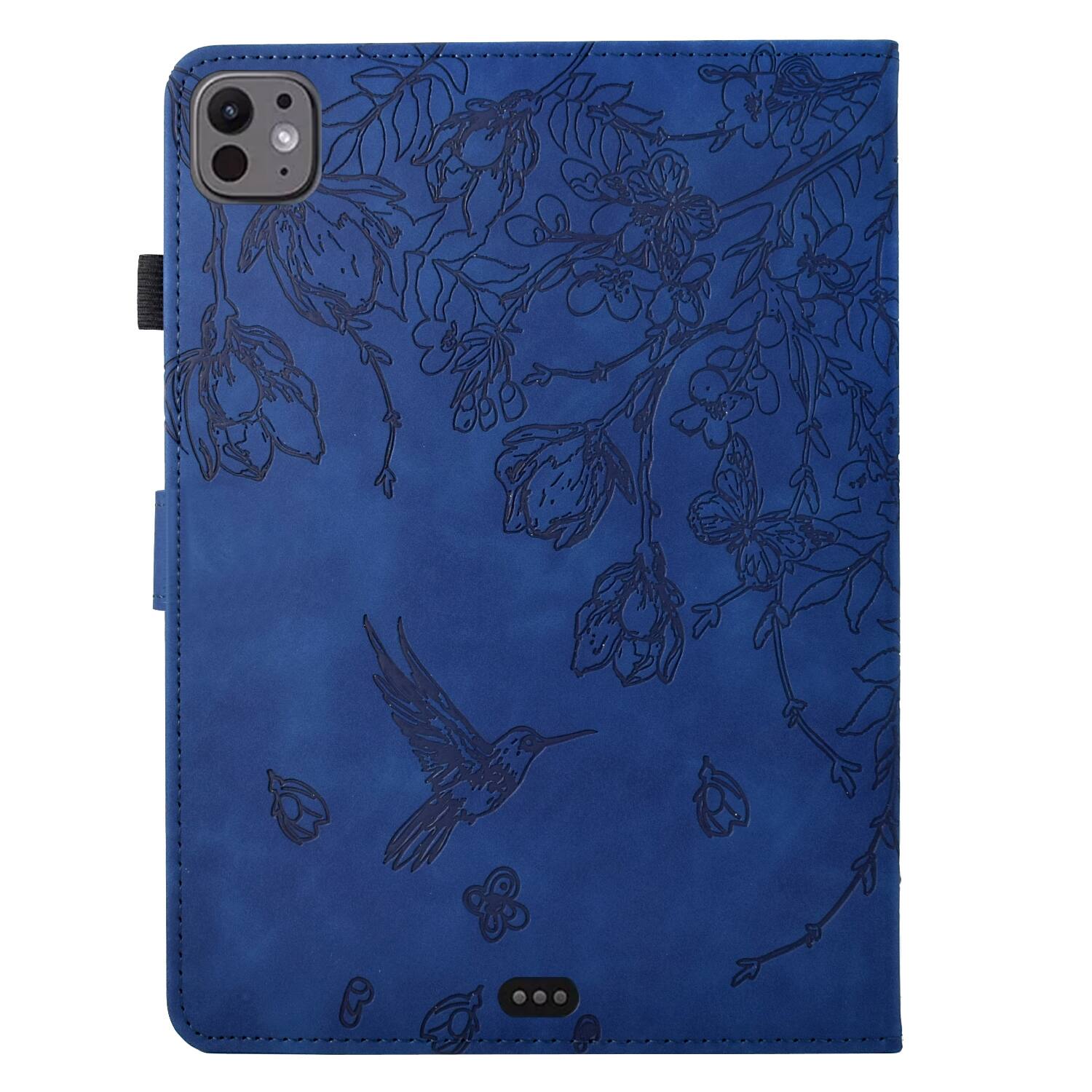 Alt View 4. Dteck - for Apple iPad Pro (M5) 11" 2025 (A3357)&Pro 11 (M4) 2024 (A2836) Embossed Folio Case,PU Leather Flip Stand Tablet Cover - Darkblue.