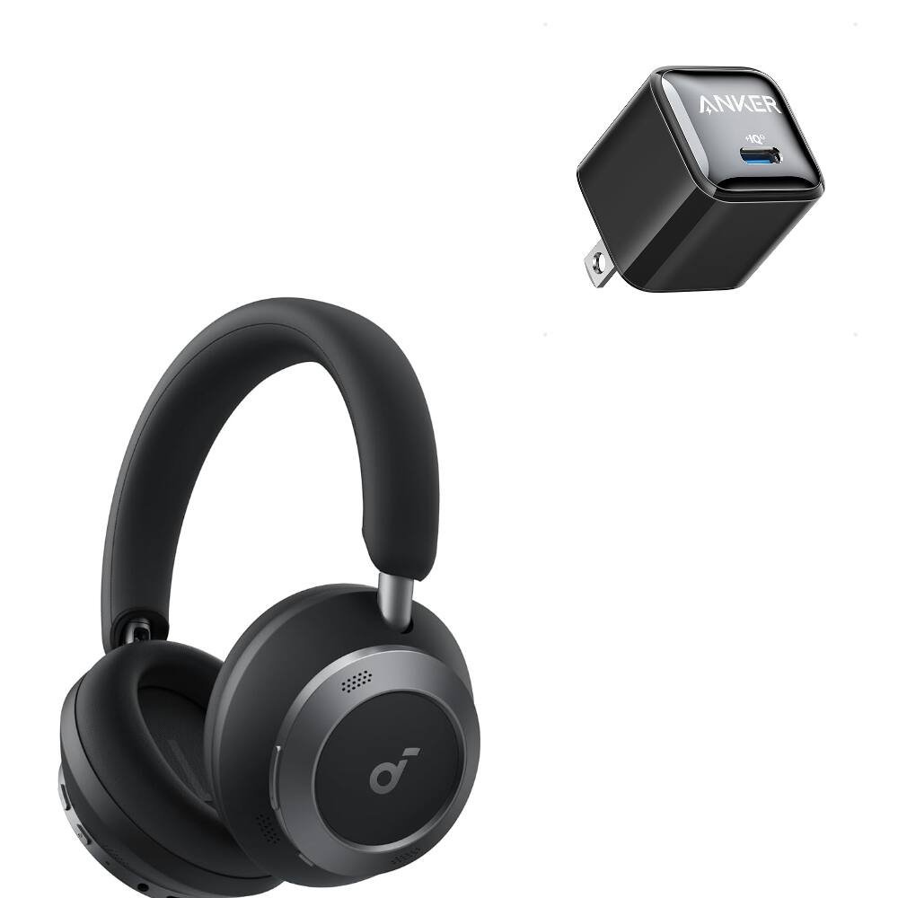 Soundcore Space One Pro by Anker with USB C Charger Foldable Over